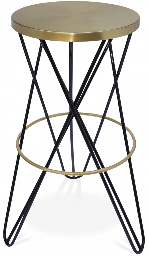Mercury Iron Bar Stool