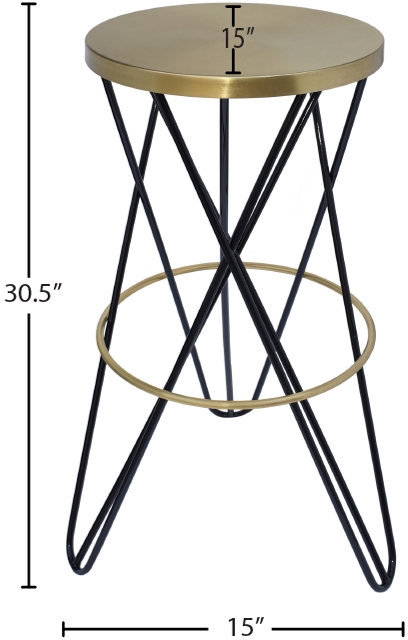 Mercury Iron Bar Stool