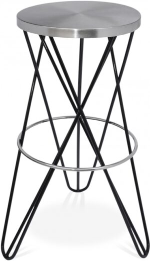 Mercury Iron Bar Stool