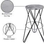 Mercury Iron Bar Stool
