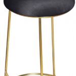 Ring Velvet Upholstered Counter Stool