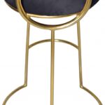 Ring Velvet Upholstered Counter Stool