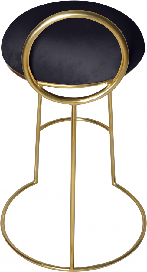 Ring Velvet Upholstered Counter Stool