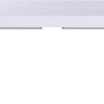 Excel 84" - 123.5" Lacquer Finish Top And Stainless Steel Base 2 Leaf Extendable Dining Table