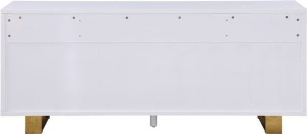 Excel Lacquer Finish And Stainless Steel Sideboard / Buffet