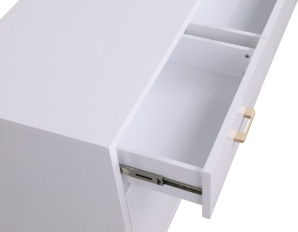 Excel Lacquer Finish And Stainless Steel Sideboard / Buffet