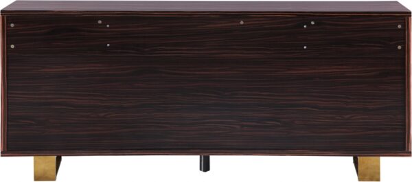 Excel Zebra Wood Veneer And Stainless Steel Sideboard / Buffet