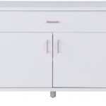 Excel Lacquer Finish And Stainless Steel Sideboard / Buffet