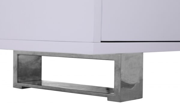 Excel Lacquer Finish And Stainless Steel Sideboard / Buffet