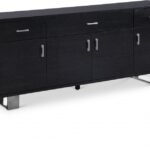 Excel Lacquer Finish And Stainless Steel Sideboard / Buffet