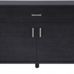 Excel Lacquer Finish And Stainless Steel Sideboard / Buffet
