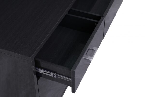 Excel Lacquer Finish And Stainless Steel Sideboard / Buffet