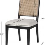 Butterfly Linen Textured Fabric Upholstered Dining Chair