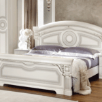 Aida White w/Silver KS Bed
