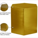 Hexagon Iron End / Side Table