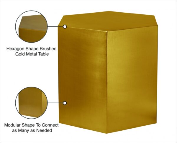 Hexagon Iron End / Side Table