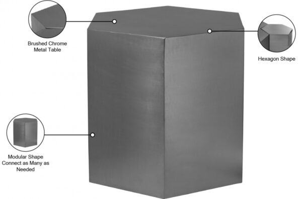 Hexagon Iron End / Side Table