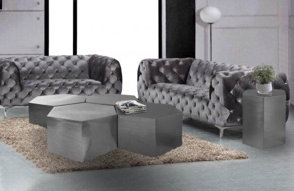 Hexagon Iron End / Side Table