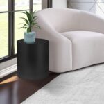 Cylinder Iron End / Side Table