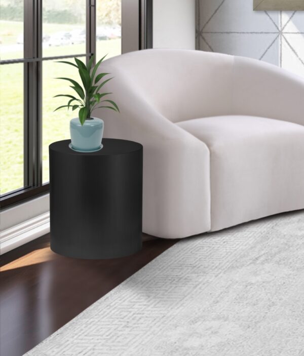 Cylinder Iron End / Side Table