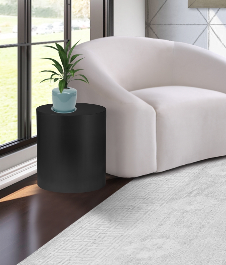 Cylinder Iron End / Side Table