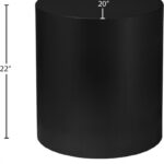 Cylinder Iron End / Side Table