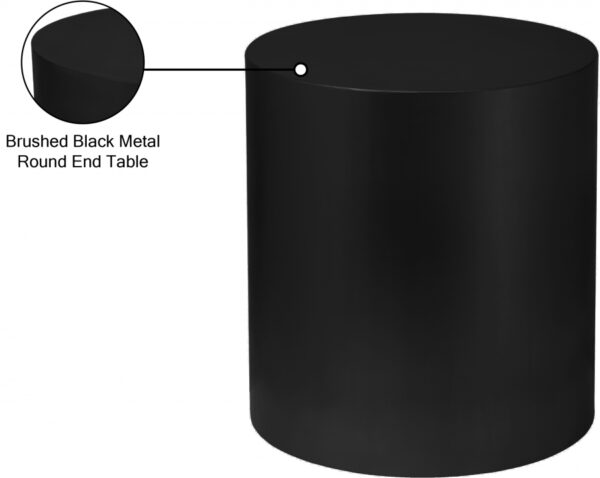 Cylinder Iron End / Side Table