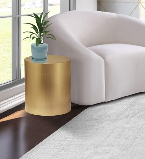 Cylinder Iron End / Side Table