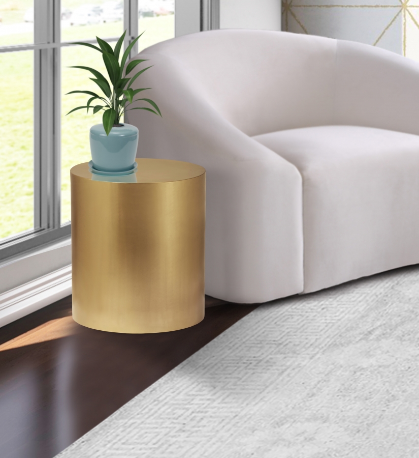 Cylinder Iron End / Side Table