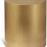 Cylinder Iron End / Side Table