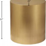 Cylinder Iron End / Side Table