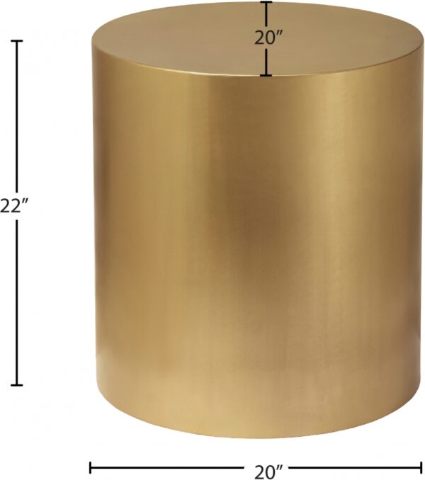 Cylinder Iron End / Side Table