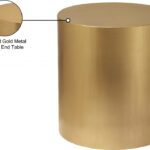 Cylinder Iron End / Side Table