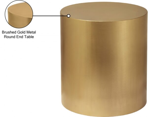 Cylinder Iron End / Side Table