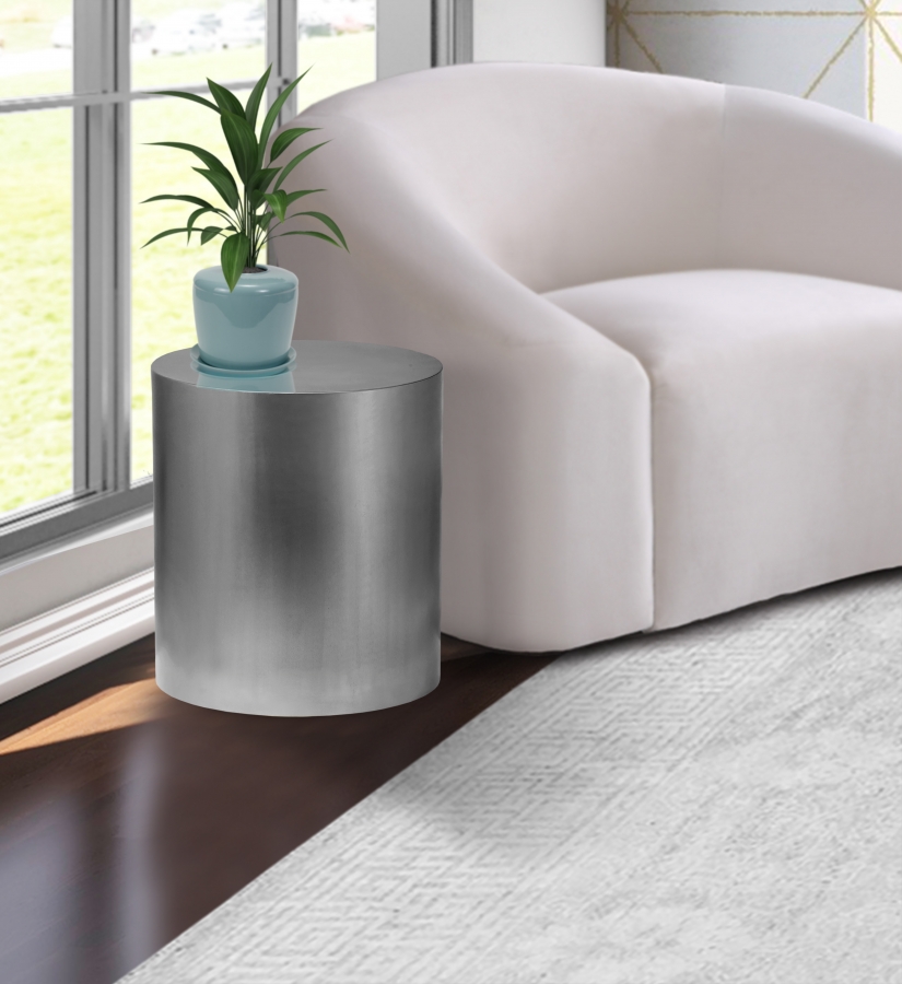 Cylinder Iron End / Side Table