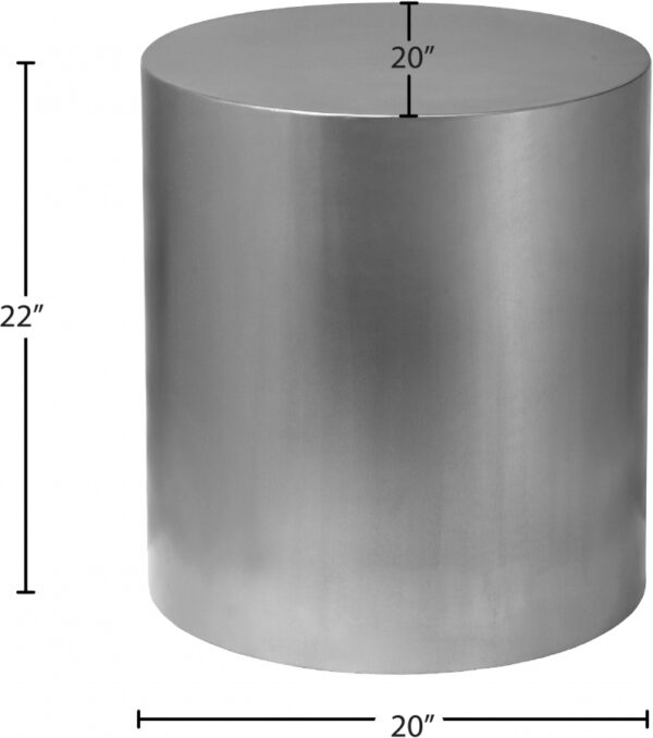 Cylinder Iron End / Side Table