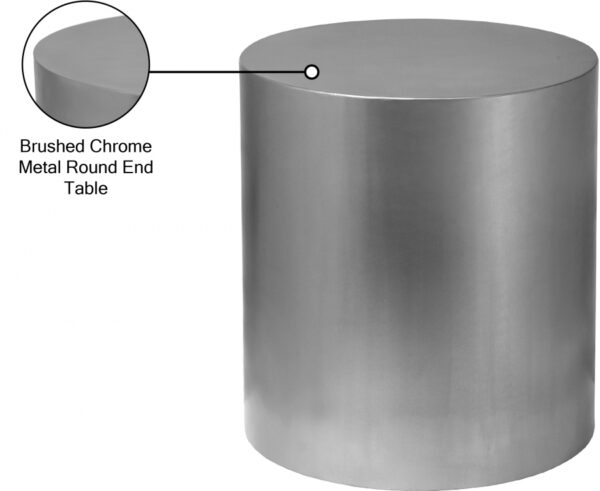 Cylinder Iron End / Side Table