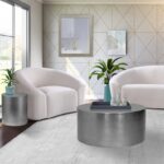 Cylinder Iron End / Side Table