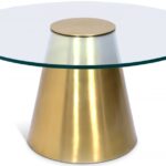Glassimo Glass Top And Iron Base Coffee Table