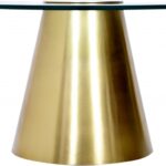 Glassimo Glass Top And Iron Base Coffee Table