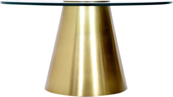 Glassimo Glass Top And Iron Base Coffee Table