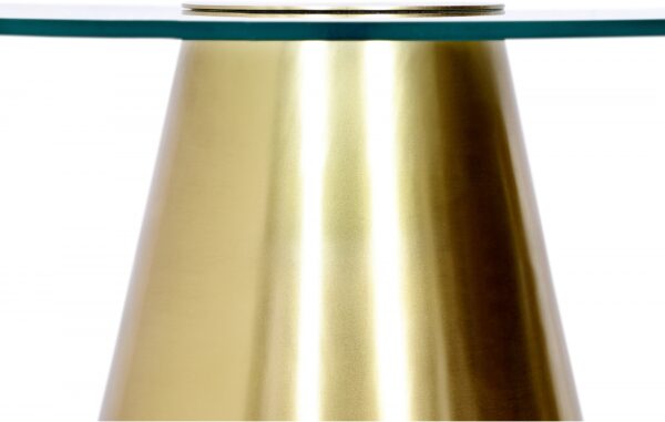 Glassimo Glass Top And Iron Base Coffee Table