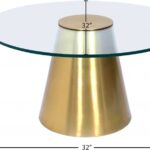 Glassimo Glass Top And Iron Base Coffee Table