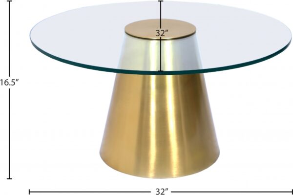 Glassimo Glass Top And Iron Base Coffee Table