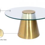 Glassimo Glass Top And Iron Base Coffee Table