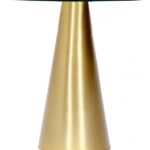 Glassimo Glass Top And Iron Base End Table