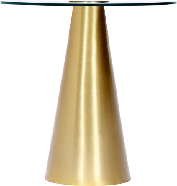 Glassimo Glass Top And Iron Base End Table