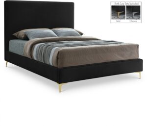 Geri Velvet Upholstered Bed