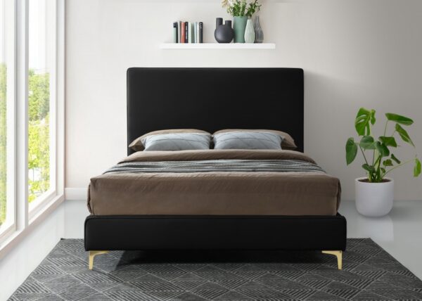 Geri Velvet Upholstered Bed