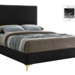 Geri Velvet Upholstered Bed